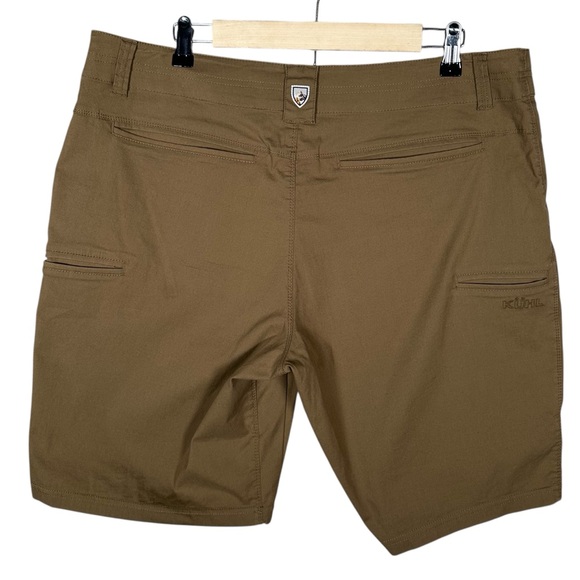 KUHL Resistor Lite 10” Chino Shorts in dark khaki - Picture 4 of 14